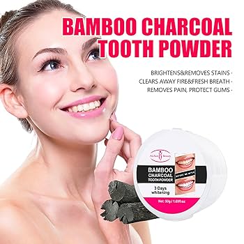 ✨ Aichun Beauty – Polvo Dental Blanqueador de Carbón de Bambú 50g ✨