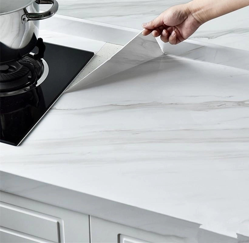 Papel Adhesivo Marmolizado – Impermeable y Fácil de Colocar
