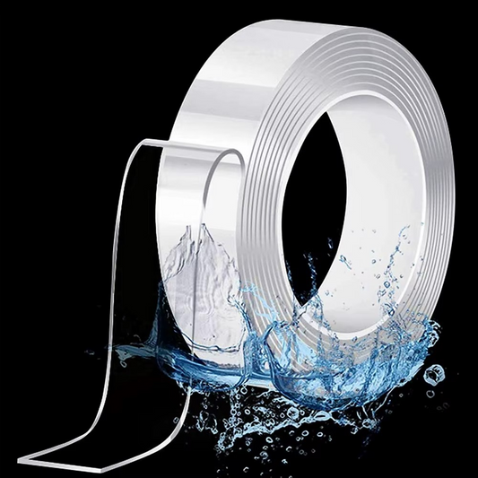 Cinta Ultra Adhesiva Transparente – Reutilizable & Sin Residuos